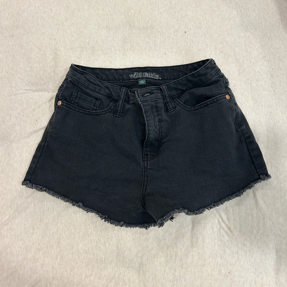 Wild Fable Black Denim shorts. Size 6